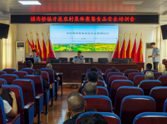 横沟桥镇开展农村集体会餐食物平安培训会